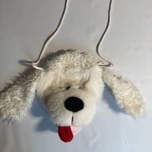 Applause white poodle girls purse.